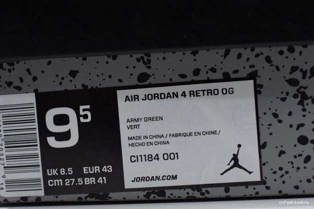 Black Jordan 4 Air Retro Laser CI1184-001 0723